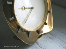 画像13: 【ゼンマイ式】ミッドセンチュリー レトロ ドイツ Mauthe 真鍮の置き時計 (13)