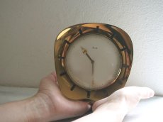 画像16: 【ゼンマイ式】ミッドセンチュリー レトロ ドイツ Mauthe 真鍮の置き時計 (16)