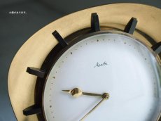画像12: 【ゼンマイ式】ミッドセンチュリー レトロ ドイツ Mauthe 真鍮の置き時計 (12)