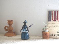画像1: 【美品】北欧ヴィンテージ　Jie gantofta 陶器のお人形のフラワーベース/花器/花瓶 (1)