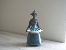 画像3: 【美品】北欧ヴィンテージ　Jie gantofta 陶器のお人形のフラワーベース/花器/花瓶 (3)