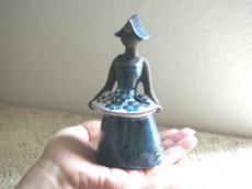 画像8: 【美品】北欧ヴィンテージ　Jie gantofta 陶器のお人形のフラワーベース/花器/花瓶 (8)