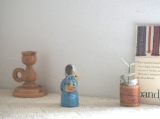 画像1: 【美品】北欧ヴィンテージ　Jie gantofta 陶器のお人形のフラワーベース/花器/花瓶 (1)
