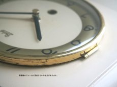画像6: 【ムーブメント交換済み】ミッドセンチュリー レトロ Badab 木と真鍮の壁掛け時計 (6)