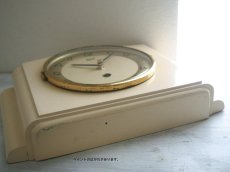 画像9: 【ムーブメント交換済み】ミッドセンチュリー レトロ Badab 木と真鍮の壁掛け時計 (9)