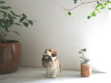 画像1: 【美品】北欧ヴィンテージ　jie 陶器のイヌの置物  (1)