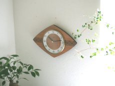 画像3: 【ムーブメント交換済み】ミッドセンチュリー レトロ VEDETTE 木の壁掛け時計 (3)