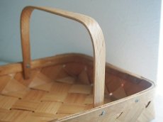 画像5: 北欧ヴィンテージ雑貨 木製ハンドル付トレイ (5)