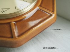 画像7: 【ムーブメント交換済み】ミッドセンチュリー レトロ ドイツ MEISTER-ANKER 陶器の壁掛け時計 (7)