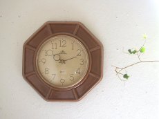 画像1: 【ムーブメント交換済み】ミッドセンチュリー レトロ ドイツ MEISTER-ANKER 陶器の壁掛け時計 (1)