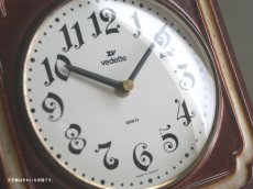 画像7: 【ムーブメント交換済み】ミッドセンチュリー レトロ  VEDETTE 陶器の壁掛け時計 (7)