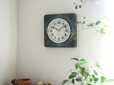 画像3: 【ムーブメント交換済み】ミッドセンチュリー レトロ ドイツ Hettich 陶器の壁掛け時計 (3)