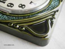画像6: 【ムーブメント交換済み】ミッドセンチュリー レトロ ドイツ Hettich 陶器の壁掛け時計 (6)