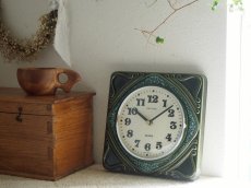 画像2: 【ムーブメント交換済み】ミッドセンチュリー レトロ ドイツ Hettich 陶器の壁掛け時計 (2)