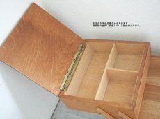 画像5: 北欧ヴィンテージ　木製ソーイングボックス/裁縫箱 (5)