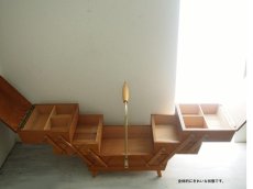 画像4: 北欧ヴィンテージ　木製ソーイングボックス/裁縫箱 (4)