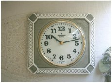 画像2: 【ムーブメント交換済み】ミッドセンチュリー レトロ ドイツ Junghans 陶器の壁掛け時計 (2)