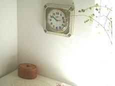 画像5: 【ムーブメント交換済み】ミッドセンチュリー レトロ ドイツ Junghans 陶器の壁掛け時計 (5)