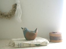 画像1: 北欧ヴィンテージ　jie 陶器の鳥の置物  (1)