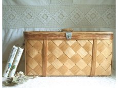 画像1: 【希少】北欧ヴィンテージ雑貨　木製ボックス (1)