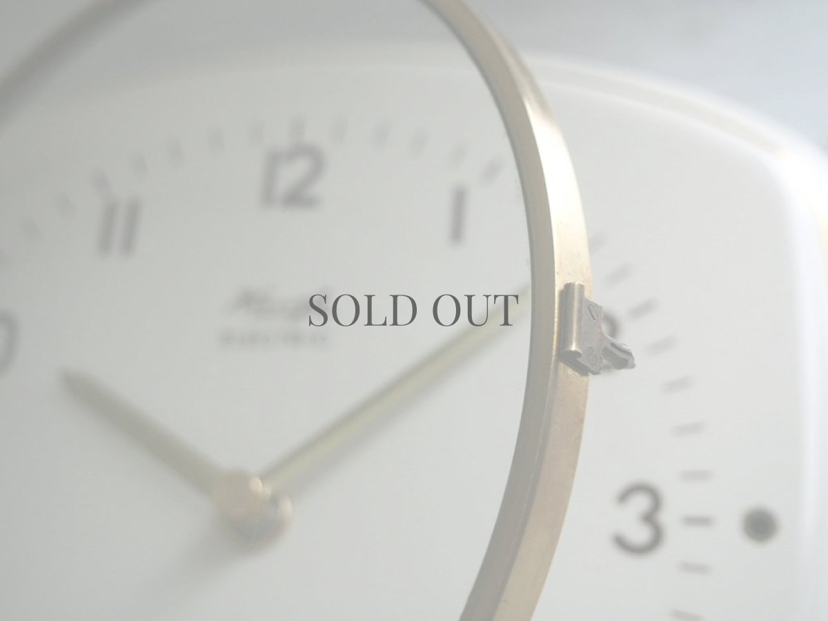 画像6: 【ムーブメント交換済み】ミッドセンチュリー レトロ KIENZLE 陶器と真鍮の壁掛け時計 (6)