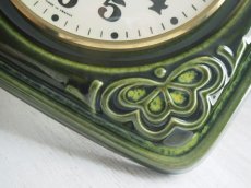 画像5: 【ムーブメント交換済み】ミッドセンチュリー レトロ  VEDETTE 陶器の壁掛け時計 (5)