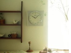 画像2: 【ムーブメント交換済み】ミッドセンチュリー レトロ ドイツ Dugena 陶器の壁掛け時計 (2)