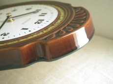 画像5: 【ムーブメント交換済み】ミッドセンチュリー レトロ ドイツ KIENZLE 陶器の壁掛け時計 (5)