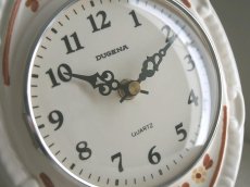 画像6: 【ムーブメント交換済み】ミッドセンチュリー レトロ ドイツ Dugena 陶器の壁掛け時計 (6)