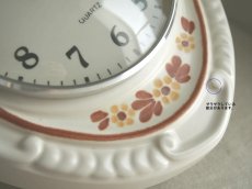 画像7: 【ムーブメント交換済み】ミッドセンチュリー レトロ ドイツ Dugena 陶器の壁掛け時計 (7)