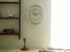 画像2: 【ムーブメント交換済み】ミッドセンチュリー レトロ ドイツ Dugena 陶器の壁掛け時計 (2)