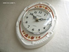 画像4: 【ムーブメント交換済み】ミッドセンチュリー レトロ ドイツ Dugena 陶器の壁掛け時計 (4)