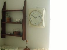画像3: 【ムーブメント交換済み】ミッドセンチュリー レトロ Gletscher 金属と真鍮の壁掛け時計 (3)