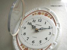 画像5: 【ムーブメント交換済み】ミッドセンチュリー レトロ ドイツ Dugena 陶器の壁掛け時計 (5)