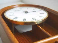 画像11: ミッドセンチュリー レトロ Schmeckenbecher 木製の壁掛け時計 (11)