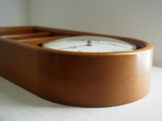 画像6: ミッドセンチュリー レトロ Schmeckenbecher 木製の壁掛け時計 (6)