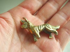 画像7: ミッドセンチュリー レトロ　真鍮製のイヌのフィギュア (7)