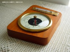 画像5: 北欧ヴィンテージ雑貨　木製の気温気圧計 (5)