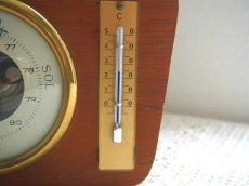 画像8: 北欧ヴィンテージ雑貨　木製の気温気圧計 (8)