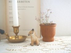 画像1: ヴィンテージ レトロ Goebel 陶器のイヌの置物 (1)