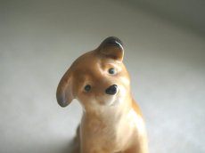 画像5: ヴィンテージ レトロ Goebel 陶器のイヌの置物 (5)