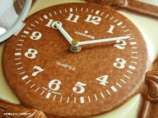 画像8: 【ムーブメント交換済み】ミッドセンチュリー レトロ ドイツ Junghans 陶器の壁掛け時計 (8)