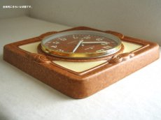 画像5: 【ムーブメント交換済み】ミッドセンチュリー レトロ ドイツ Junghans 陶器の壁掛け時計 (5)