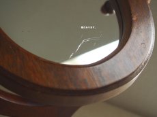 画像9: 北欧ヴィンテージ　木製のテーブルミラー (9)