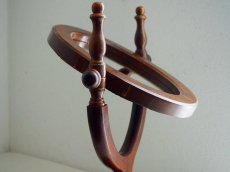画像7: 北欧ヴィンテージ　木製のテーブルミラー (7)