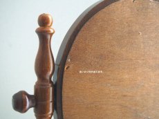 画像11: 北欧ヴィンテージ　木製のテーブルミラー (11)