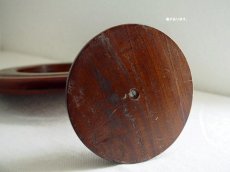 画像12: 北欧ヴィンテージ　木製のテーブルミラー (12)