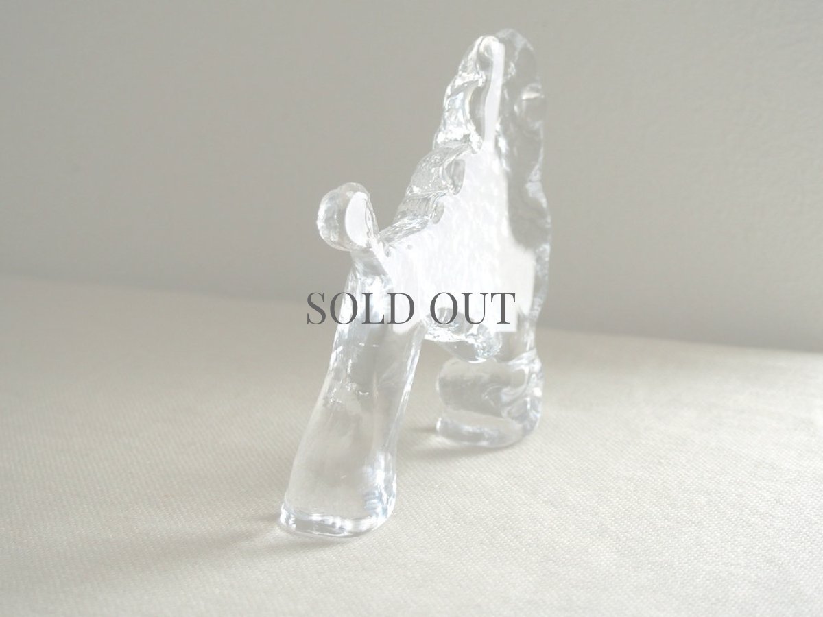 画像6: 北欧ヴィンテージガラス KOSTA BODA Bertil Vallien クリスタルの犬の置物 (6)
