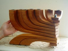 画像14: 北欧ビンテージ　 木製のキャンドルホルダー (14)