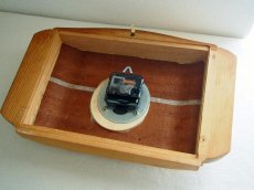 画像12: 【ムーブメント交換済み】ミッドセンチュリー レトロ 木製 ドイツ 木製壁掛け時計 (12)